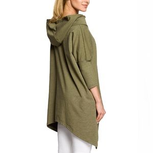 Khaki Sidetail Pocket Hoodie